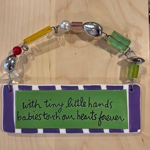 Department 56 Ceramic Sandra Magsamen Nursery Decor Plaque